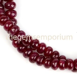 Shop Ruby Rondelle Beads! Natural Ruby Plain 7-11MM Rondelle Beads, Natural Ruby Plain Beads, No Heat Ruby Plain Rondelle Beads, Ruby Rondelle Beads, Unheated Ruby | Natural genuine rondelle Ruby beads for beading and jewelry making.  #jewelry #beads #beadedjewelry #diyjewelry #jewelrymaking #beadstore #beading #affiliate #ad