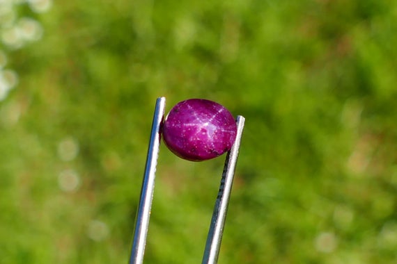 7.54ct Natural Star Ruby Oval Loose Gemstone