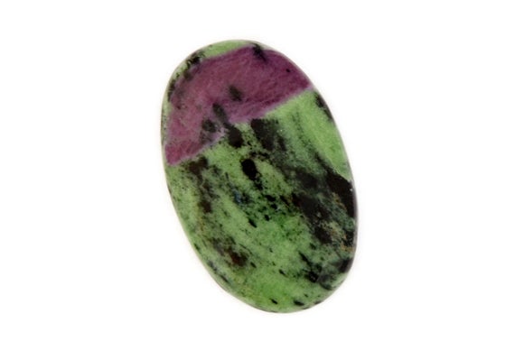 Ruby Zoisite Cabochon Stone (30mm X 19mm X 5mm) 31cts - Oval Loose Gemstone - Natural Crystal
