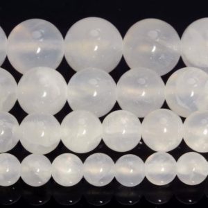Shop Selenite Beads! SALE !!! 10mm Genuine Selenite White Gemstone Grade AAA Round Loose Beads 7.5 inch Half Strand (80007655 H-889) | Natural genuine round Selenite beads for beading and jewelry making.  #jewelry #beads #beadedjewelry #diyjewelry #jewelrymaking #beadstore #beading #affiliate #ad