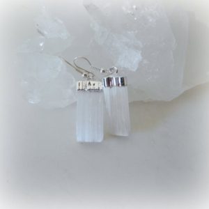 Shop Selenite Earrings! Selenite Earrings, Selenite Bar Earrings, White Selenite Earrings, Healing Crystals, Selenite Point Earrings, Gemstone Appeal, GSA | Natural genuine Selenite earrings. Buy crystal jewelry, handmade handcrafted artisan jewelry for women.  Unique handmade gift ideas. #jewelry #beadedearrings #beadedjewelry #gift #shopping #handmadejewelry #fashion #style #product #earrings #affiliate #ad