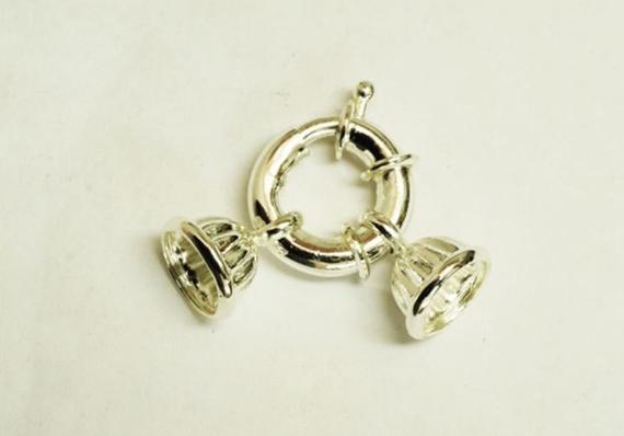 Silver Plated Spring Ring Clasp
