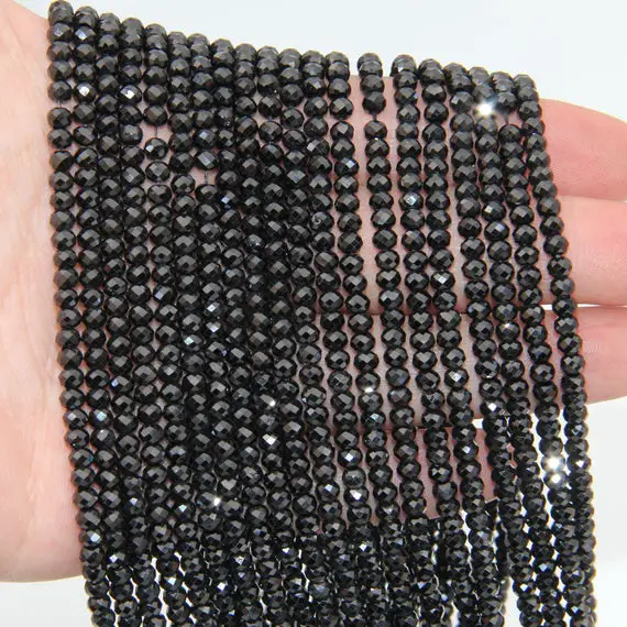 Genuine Spinel Faceted Rondelle Beads,2x3mm/2.5x4mm/3x5mm Semi Precious Stone Beads,bright Spinel Rondelle Beads,small Rondelle Gemstone.