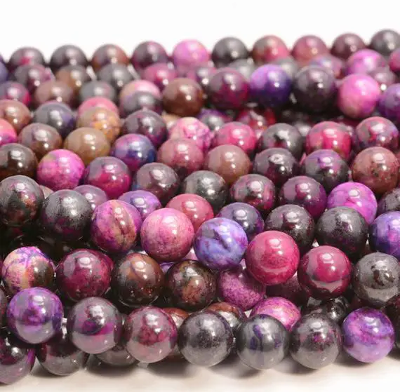 Sugilite Gemstone Grade Aaa Purple Pink 6mm 8mm 10mm Round Loose Beads (a249)