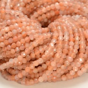Shop Sunstone Faceted Beads! 2MM Sunstone Gemstone Micro Faceted Round Grade Aaa Beads 15inch WHOLESALE (80010176-A194) | Natural genuine faceted Sunstone beads for beading and jewelry making.  #jewelry #beads #beadedjewelry #diyjewelry #jewelrymaking #beadstore #beading #affiliate #ad