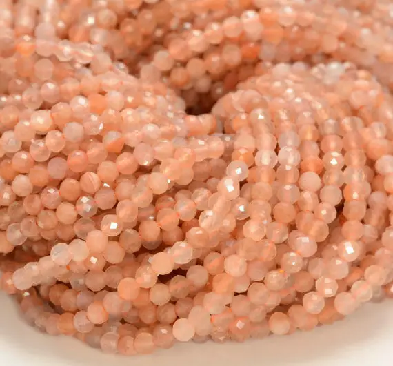 2mm Sunstone Gemstone Micro Faceted Round Grade Aaa Beads 15inch Wholesale (80010176-a194)
