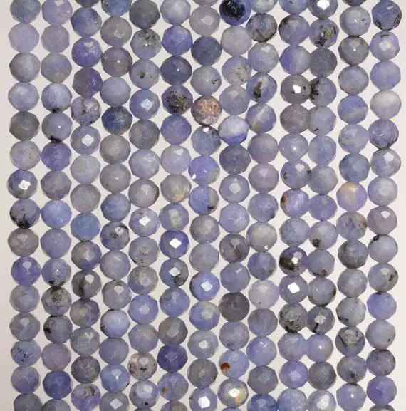 3mm Tanzanite Gemstone Grade Aa Micro Faceted Round Beads 15 Inch Full Strand (80007415-a260)