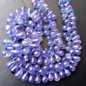 4x6mm – 6x12mm Tanzanite Plain Drops, Natural Tanzanite Plain Teardrop Beads, Tanzanite Necklace, Tanzanite Jewelry (7.5IN To 15IN Options) | Natural genuine other-shape Tanzanite beads for beading and jewelry making.  #jewelry #beads #beadedjewelry #diyjewelry #jewelrymaking #beadstore #beading #affiliate #ad