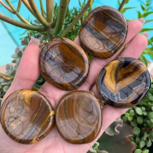 Shop Tiger Eye Shapes! Tiger eye worry stone, courage, strength, luck | Natural genuine stones & crystals in various shapes & sizes. Buy raw cut, tumbled, or polished gemstones for making jewelry or crystal healing energy vibration raising reiki stones. #crystals #gemstones #crystalhealing #crystalsandgemstones #energyhealing #affiliate #ad