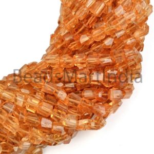 Imperial Topaz Faceted Fancy Nuggets Beads, 4X5-5X7MM Imperial Topaz Faceted Beads, Imperial Topaz Beads,Nugget Shape Imperial Topaz | Natural genuine chip Topaz beads for beading and jewelry making.  #jewelry #beads #beadedjewelry #diyjewelry #jewelrymaking #beadstore #beading #affiliate #ad