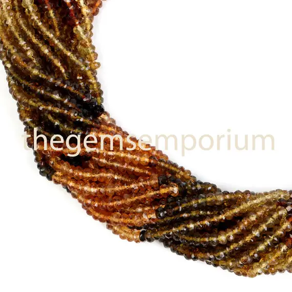 Petro Tourmaline 3-4mm Faceted Rondelle Beads, Tourmaline Faceted Rondelle Beads,tourmaline Rondelle Beads,petro Tourmaline Beads,