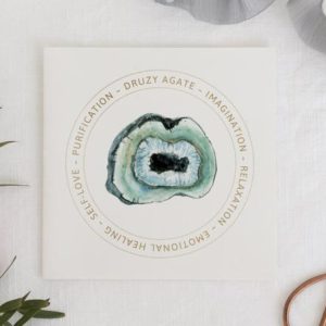 Shop Printable Crystal Cards, Pages, & Posters! Turquoise Druzy Agate Meaning Card – Jewelry Display Card – Printable – Gemstone Meaning – Crystal Gift Tag – Product Insert | Shop jewelry making and beading supplies, tools & findings for DIY jewelry making and crafts. #jewelrymaking #diyjewelry #jewelrycrafts #jewelrysupplies #beading #affiliate #ad