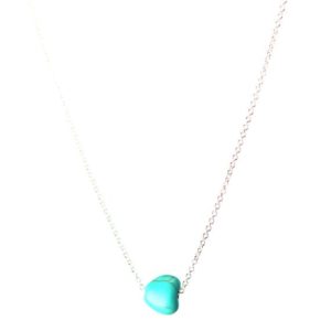 Shop Turquoise Jewelry! Tiny necklace – tiny turquoise necklace – little heart – delicate and dainty – a little turquoise heart on a sterling silver or gold chain | Natural genuine Turquoise jewelry. Buy crystal jewelry, handmade handcrafted artisan jewelry for women.  Unique handmade gift ideas. #jewelry #beadedjewelry #beadedjewelry #gift #shopping #handmadejewelry #fashion #style #product #jewelry #affiliate #ad
