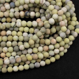 Shop Turquoise Round Beads! Matte Natural Flower Turquoise 6mm 8mm 10mm Round Beads Natural Chartreuse Green Yellow Round Beads 15.5" Strand | Natural genuine round Turquoise beads for beading and jewelry making.  #jewelry #beads #beadedjewelry #diyjewelry #jewelrymaking #beadstore #beading #affiliate #ad
