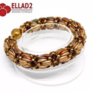 Shop Learn Beading - Books, Kits & Tutorials! Tutorial Saba Bracelet – Beading tutorial, Beading pattern, Instant download, Ellad2 | Shop jewelry making and beading supplies, tools & findings for DIY jewelry making and crafts. #jewelrymaking #diyjewelry #jewelrycrafts #jewelrysupplies #beading #affiliate #ad