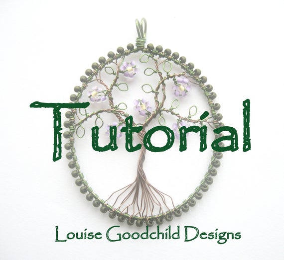 Wire Tree Pendant Tutorial: Beaded Jewelry Making (instant Download)