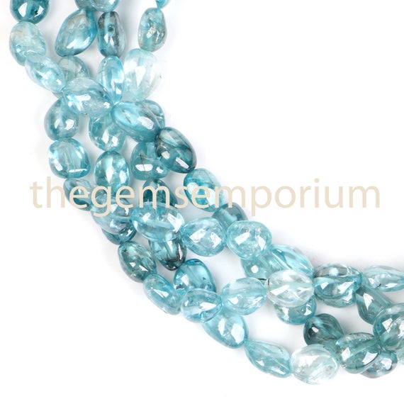 Blue Zircon Smooth Plain Nuggets Beads, Blue Zircon Smooth Beads, Blue Zircon Plain Beads, Blue Zircon Nuggets Beads, Blue Zircon Beads