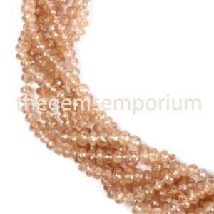 Shop Zircon Beads! Brown Zircon Faceted Rondelle beads, brown Zircon Faceted beads, Brown Zircon Rondelle beads, Brown Zircon beads, Zircon beads, Brown Zircon | Natural genuine faceted Zircon beads for beading and jewelry making.  #jewelry #beads #beadedjewelry #diyjewelry #jewelrymaking #beadstore #beading #affiliate #ad