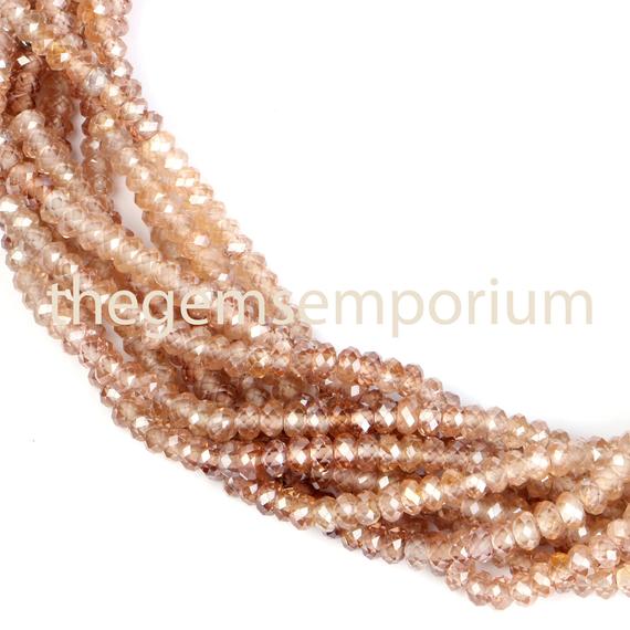 Multi Zircon Faceted Rondelle Beads, Multi Zircon Faceted Beads, Multi Zircon Rondelle Beads, Multi Zircon Beads, Zircon Beads, Multi Zircon