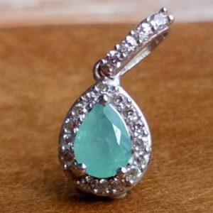 Natural Grandidierite and White Zircon Pendant 925 | Natural genuine Zircon pendants. Buy crystal jewelry, handmade handcrafted artisan jewelry for women.  Unique handmade gift ideas. #jewelry #beadedpendants #beadedjewelry #gift #shopping #handmadejewelry #fashion #style #product #pendants #affiliate #ad