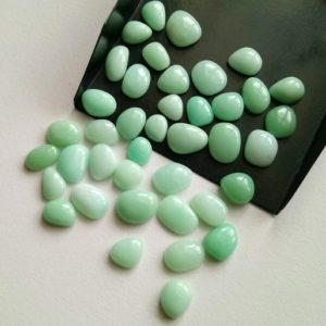 Shop Chrysoprase Cabochons! 8-10mm Chrysoprase Cabochons, Natural Plain Free Form Shape Chrysoprase Flat Back Cabochons (5 Pcs To 10 Pcs Options) – PDG204 | Natural genuine stones & crystals in various shapes & sizes. Buy raw cut, tumbled, or polished gemstones for making jewelry or crystal healing energy vibration raising reiki stones. #crystals #gemstones #crystalhealing #crystalsandgemstones #energyhealing #affiliate #ad