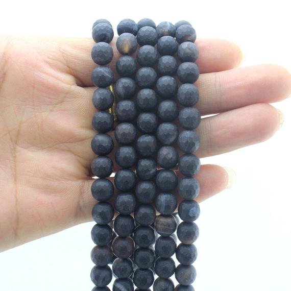 8mm Faceted Agate Beads ,gemstone Beads ,round Agate Beads ,diy Agate Beads , Agate Beads Wholesale Beads  --eb338
