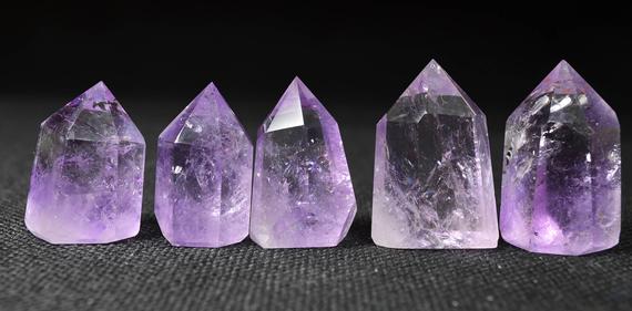 Best Clear Natural Amethyst Point/natural Amethyst Tower/purple Crystal Ornaments/amethyst Decoration/crystal Grid-approx. 45mm In Height