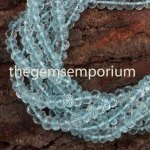 Shop Aquamarine Faceted Beads! Aquamarine Faceted Rondelle Beads,Aquamarine Faceted Beads, Aquamarine Rondelle Beads, Aquamarine Beads ,Aquamarine Wholesale Beads | Natural genuine faceted Aquamarine beads for beading and jewelry making.  #jewelry #beads #beadedjewelry #diyjewelry #jewelrymaking #beadstore #beading #affiliate #ad