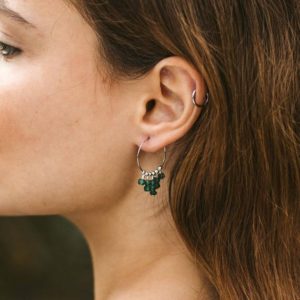 Shop Aventurine Earrings! Aventurine gypsy earrings. Gypsy hoops earrings. Hippie earrings. Hoop fringe earrings. Modern tribal hoops. Green aventurine earrings. | Natural genuine Aventurine earrings. Buy crystal jewelry, handmade handcrafted artisan jewelry for women.  Unique handmade gift ideas. #jewelry #beadedearrings #beadedjewelry #gift #shopping #handmadejewelry #fashion #style #product #earrings #affiliate #ad