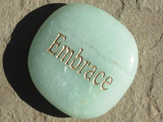 Green Aventurine Embrace, Healing, Worry Stone With Positive Healing Energy!