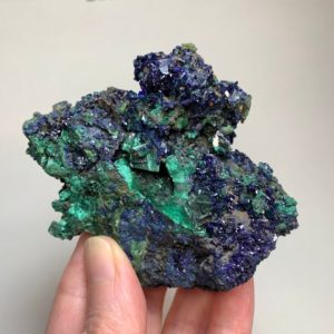 Shop Raw & Rough Azurite Stones! AZURITE with MALACHITE 3.7" – Raw Mineral | Natural genuine stones & crystals in various shapes & sizes. Buy raw cut, tumbled, or polished gemstones for making jewelry or crystal healing energy vibration raising reiki stones. #crystals #gemstones #crystalhealing #crystalsandgemstones #energyhealing #affiliate #ad