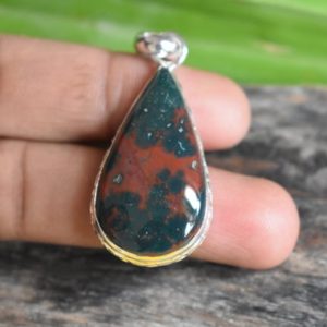 Shop Bloodstone Pendants! 925 silver natural bloodstone pendant-bloodstone pendant-green bloodstone pendant-bloodstone gemstone-design pendant | Natural genuine Bloodstone pendants. Buy crystal jewelry, handmade handcrafted artisan jewelry for women.  Unique handmade gift ideas. #jewelry #beadedpendants #beadedjewelry #gift #shopping #handmadejewelry #fashion #style #product #pendants #affiliate #ad