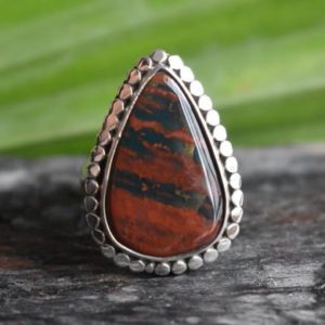 Shop Bloodstone Rings! 925 silver natural bloodstone ring-blood stone ring-bloodstone ring-ring for women-bloodstone design ring-bloodstone ring | Natural genuine Bloodstone rings, simple unique handcrafted gemstone rings. #rings #jewelry #shopping #gift #handmade #fashion #style #affiliate #ad