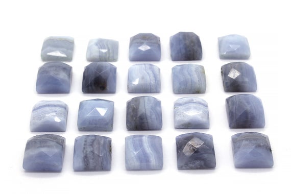 Blue Lace Agate,agate Cabochon,square Cabochon,faceted Cabochon,purple Blue Cabochon,lace Agate Gemstone,gemstone Cabochons - Aa Quality