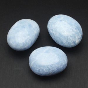 Shop Palm Stones! Large Celestite Palm Stone, Healing Crystals and Stones, Rock Shop | Natural genuine stones & crystals in various shapes & sizes. Buy raw cut, tumbled, or polished gemstones for making jewelry or crystal healing energy vibration raising reiki stones. #crystals #gemstones #crystalhealing #crystalsandgemstones #energyhealing #affiliate #ad