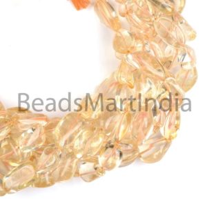 Shop Citrine Chip & Nugget Beads! Citrine Smooth Nuggets Shape Beads, 13×16-13×26 mm, Plain Citrine Beads, Smooth Shape Citrine Beads, Plain Citrine Bead, Gemstone Beads | Natural genuine chip Citrine beads for beading and jewelry making.  #jewelry #beads #beadedjewelry #diyjewelry #jewelrymaking #beadstore #beading #affiliate #ad