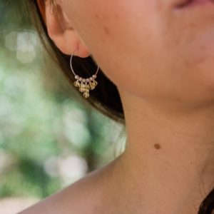 Shop Citrine Earrings! Citrine hippie earrings. Hoop fringe earrings. Modern tribal hoops. Statement earrings. Citrine earrings. November birthstone earrings. | Natural genuine Citrine earrings. Buy crystal jewelry, handmade handcrafted artisan jewelry for women.  Unique handmade gift ideas. #jewelry #beadedearrings #beadedjewelry #gift #shopping #handmadejewelry #fashion #style #product #earrings #affiliate #ad