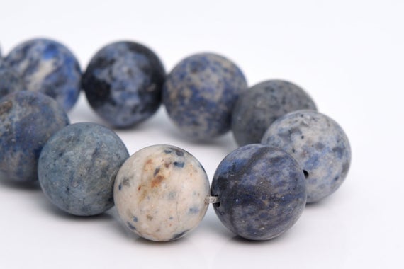 12mm Matte Blue Dumortierite Beads Grade Aaa Genuine Natural Gemstone Half Strand Round Loose Beads 7.5" Bulk Lot 1,3,5,10,50 (105312h-1509)