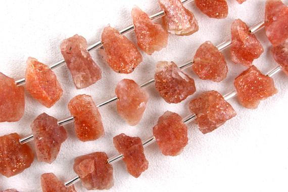 Good Quality 21 Pieces Natural Sunstone Rough,uneven Shape Raw Size 6x11-10x12 Mm, Making Sunstone Jewelry, Rough Gemstone, Wholesale Price