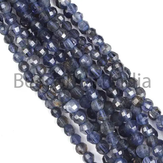 Iolite Faceted Rondelle 4-6mm Beads, Iolite Faceted Gemstone Beads, Iolite Rondelle Beads, Iolite Faceted Beads, Iolite Beads, Aa Quality