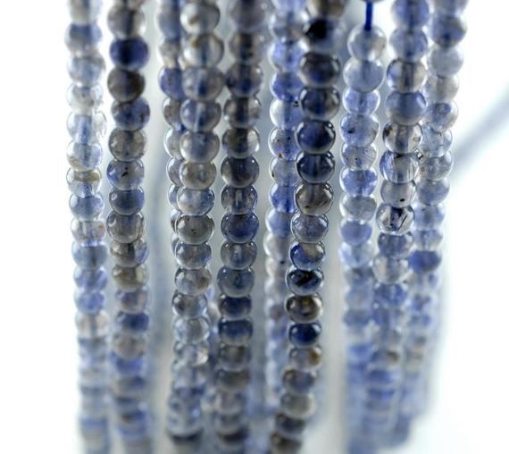 5mm Bermudan Blue Iolite Gemstone Grade A Round Loose Beads 16 Inch Full Strand (90186112-832)