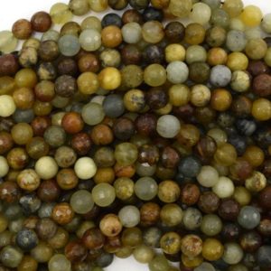 Shop Jade Faceted Beads! Faceted Flower Jade Round Beads Gemstone 15.5" Strand 4mm 6mm 8mm 10mm 12mm | Natural genuine faceted Jade beads for beading and jewelry making.  #jewelry #beads #beadedjewelry #diyjewelry #jewelrymaking #beadstore #beading #affiliate #ad