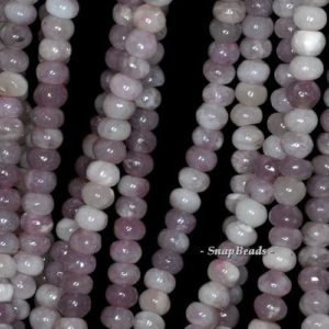 Shop Jasper Rondelle Beads! 8x4mm Lavender Jasper Gemstone Purple Rondelle 8x4mm Loose Beads 16 inch Full Strand (90188850-85) | Natural genuine rondelle Jasper beads for beading and jewelry making.  #jewelry #beads #beadedjewelry #diyjewelry #jewelrymaking #beadstore #beading #affiliate #ad