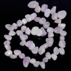 Shop Kunzite Chip & Nugget Beads! 10-13MM  Kunzite Gemstone Pebble Nugget Granule Loose Beads 15.5 inch Full Strand (80001837-A20) | Natural genuine chip Kunzite beads for beading and jewelry making.  #jewelry #beads #beadedjewelry #diyjewelry #jewelrymaking #beadstore #beading #affiliate #ad
