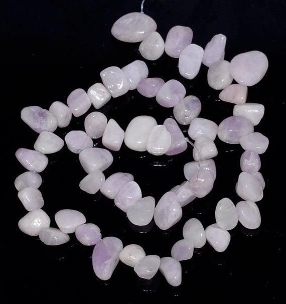10-13mm  Kunzite Gemstone Pebble Nugget Granule Loose Beads 15.5 Inch Full Strand (80001837-a20)