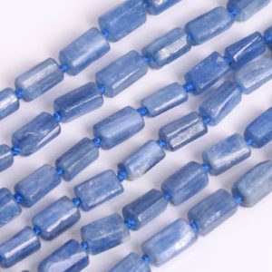 Genuine Natural Light Color Kyanite Loose Beads South Africa Grade AAA Faceted Nugget Rectangle Tube Shape 6-9mm | Natural genuine faceted Kyanite beads for beading and jewelry making.  #jewelry #beads #beadedjewelry #diyjewelry #jewelrymaking #beadstore #beading #affiliate #ad
