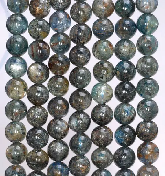 7mm  Kyanite Gemstone Round Loose Beads 15.5 Inch Full Strand (80004010-a174)