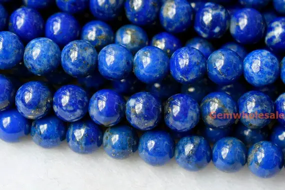 15.5" 4mm Natural Lapis Lazuli Round Beads, Nice Genuine Lapis Lazuli Round Beads, Blue Color Diy Jewelry Beads, Gemstone Wholesaler