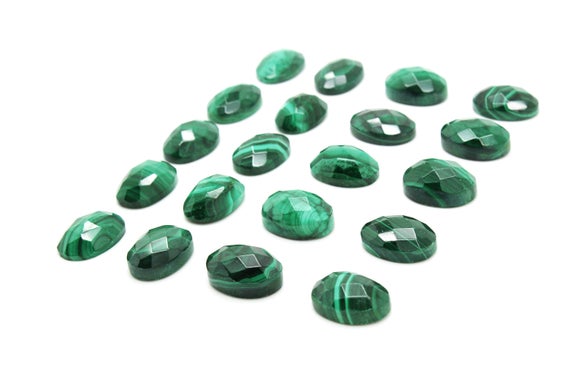 Malachite Cabochon,oval Cabochon,green Gemstones,jewelry Supplies,wholesale Cabochons,gemstone Cabcohons,aa Quality - 1 Stone