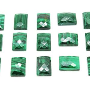 Shop Malachite Stones & Crystals! Rectangular malachite gemstone,faceted cabochons,faceted gemstones,rectangle cabochons,unique cabochons,AA Quality – 1 Stone | Natural genuine stones & crystals in various shapes & sizes. Buy raw cut, tumbled, or polished gemstones for making jewelry or crystal healing energy vibration raising reiki stones. #crystals #gemstones #crystalhealing #crystalsandgemstones #energyhealing #affiliate #ad